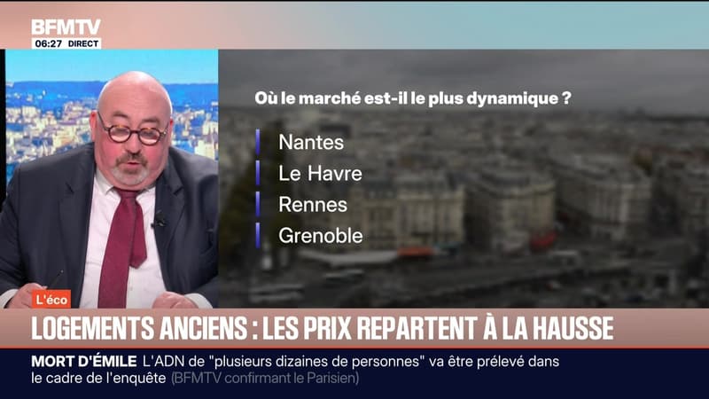 BFM éco : Logements anciens, les prix repartent à la hausse - 27/02