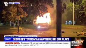 Émeutes: des premières tensions éclatent à Nanterre