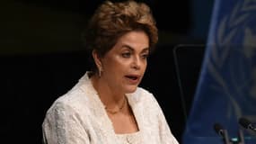 La présidente du Brésil, Dilma Rousseff, le 22 avril 2016.