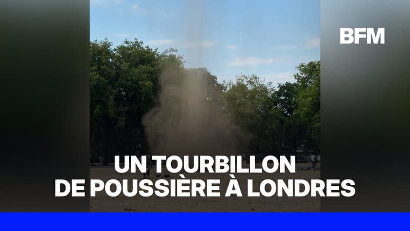 Londres: un tourbillon de poussière à Greenwich Park