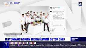 Le Lyonnais Adrien Zedda éliminé de Top Chef 