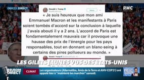 "Gilets jaunes": Trump ironise sur le recul de Macron et sur l'accord de Paris