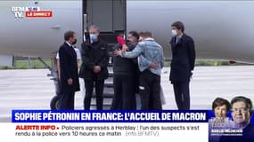 Sophie Pétronin est arrivée en France où elle est accueillie par Emmanuel Macron et ses proches