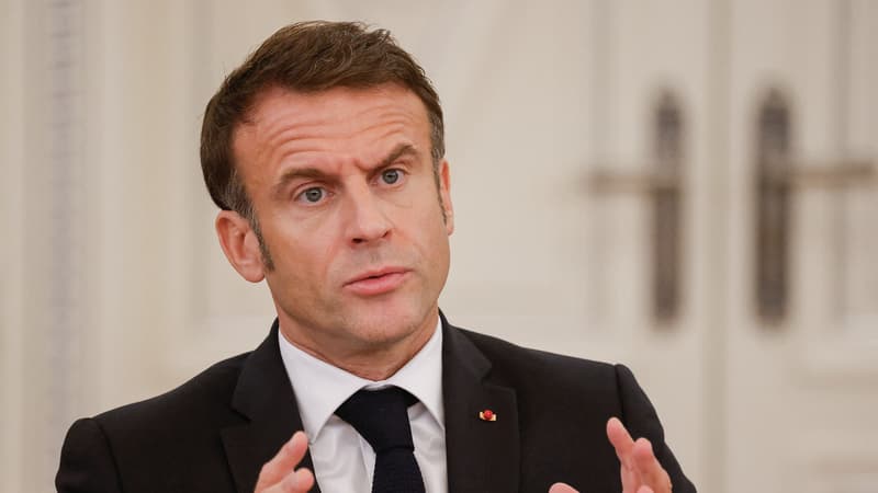Emmanuel Macron à l'Élysée le 8 novembre 2023