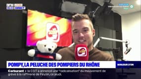 Pompy, la peluche des pompiers du Rhône