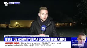 Neige: ce que l'on sait de la mort d'un automobiliste de 63 ans, tué par la chute d'un arbre jeudi soir en Isère
