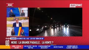 "On est à l'arrêt c'est une patinoire": la galère des automobilistes bloqués sur les routes enneigées