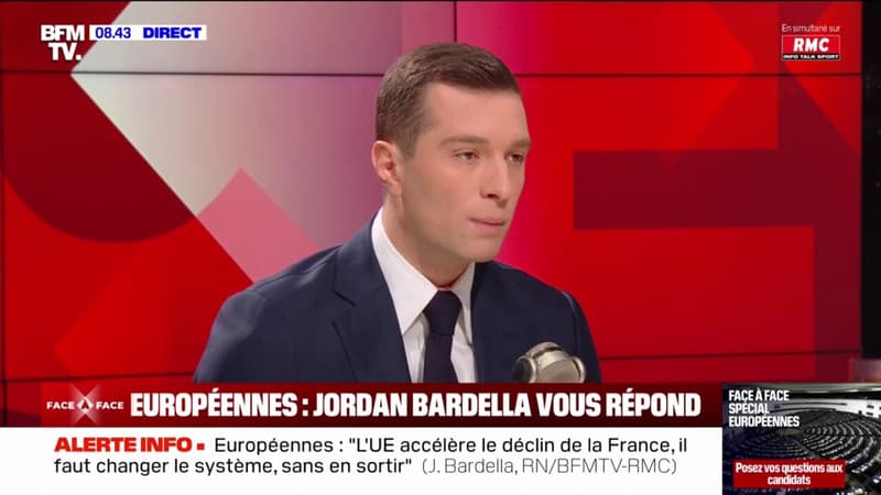 Envoi d'avions Mirage à l'Ukraine: pour Jordan Bardella, Emmanuel Macron se livre à 
