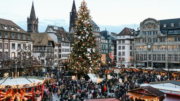 Le marché de Noël à Strasbourg, le 27 novembre 2024.