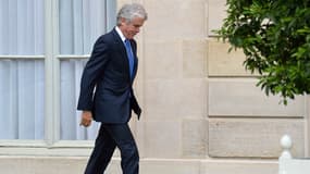 Claude Sérillon dans la cour de l'Elysée le 18 septembre 2013.