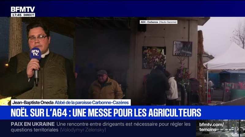 Noël sur l'A64: "Ce combat me tient à cœur", explique l'abbé de la paroisse de Carbonne-Cazères qui va officier une messe sur l'autoroute