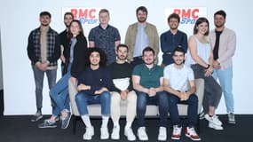Les douze participants à la Bourse Marc Van Moere de RMC Sport