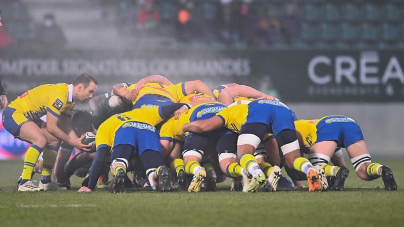 La mêlée de Clermont avec Parra le 30 janvier 2022