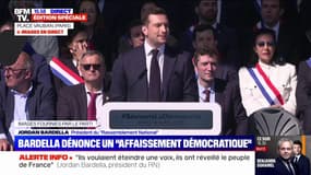 Condamnation de Marine Le Pen: Jordan Bardella (RN) dénonce "un affaissement démocratique"