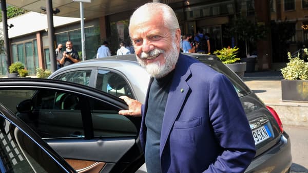 Le président du SSC Napoli Aurelio De Laurentiis, à Naples le 30 juillet 2020