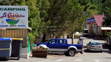 Le camping "Le Chantalou", en Ardèche, où venait alors de sévir le "violeur des campings", le 10 août 2012.