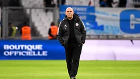 Frédéric Antonetti, le coach de Strasbourg, avant le match face à l'OM, le 12 mars 2023.