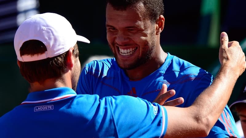 Jo-Wilfried Tsonga avec Arnaud Clément