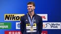 Mondiaux de natation: la joie de Léon Marchand, médaille d'or du 400m 4 nages le 23 juillet 2023