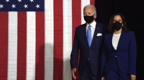 Joe Biden et Kamala Harris Biden à Wilmington, dans le Delaware, mercredi 12 août
