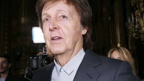 Paul McCartney à la Fashion week de Paris, le 7 mars 2016. 