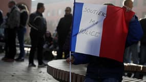 Les policiers se sont mobilisés en famille samedi à Evry.