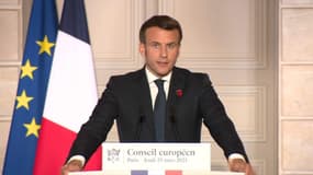 Vaccination: l'intégralité de la prise de parole d’Emmanuel Macron en marge du Conseil européen