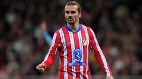 Antoine Griezmann avec l'Atlético le 15 février 2025