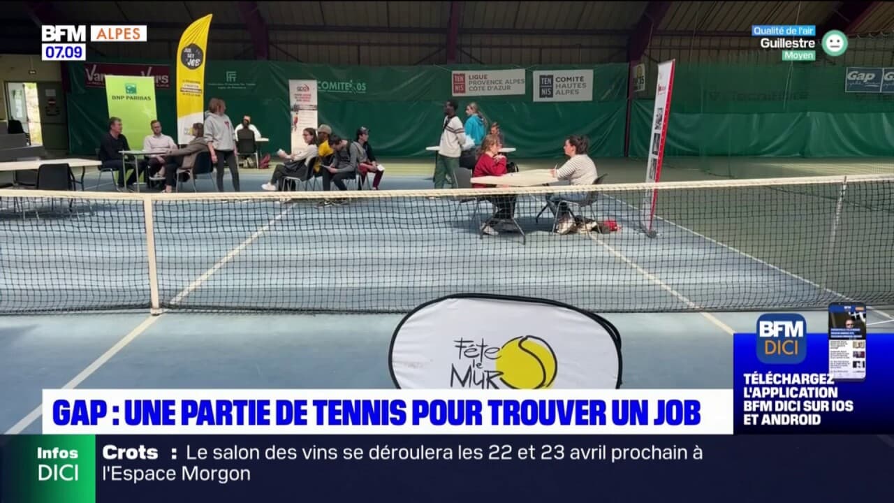 Gap une partie de tennis pour trouver un travail