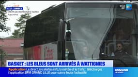 JO 2024: l'équipe de France de Basket est arrivée au Creps de Wattignies 