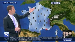 La météo pour ce vendredi 13 avril 2018