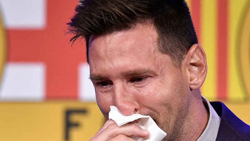 Barça: un anonyme demande un million de dollars pour le mouchoir utilisé par Messi pour ses adieux