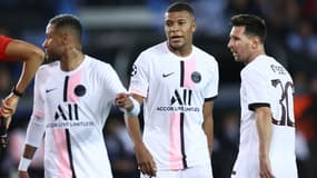 Neymar, Kylian Mbappé et Lionel Messi