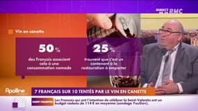 Plus de sept Français sur dix sont tentés par le vin en canette