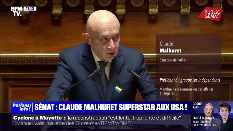 CARTE BLANCHE - Le sénateur Claude Malhuret superstar aux États-Unis après son discours sur Donald Trump