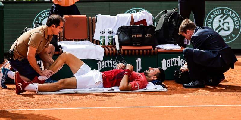 Novak Djokovic lors de son 8e de finale à Roland-Garros, le 3 juin 2024.