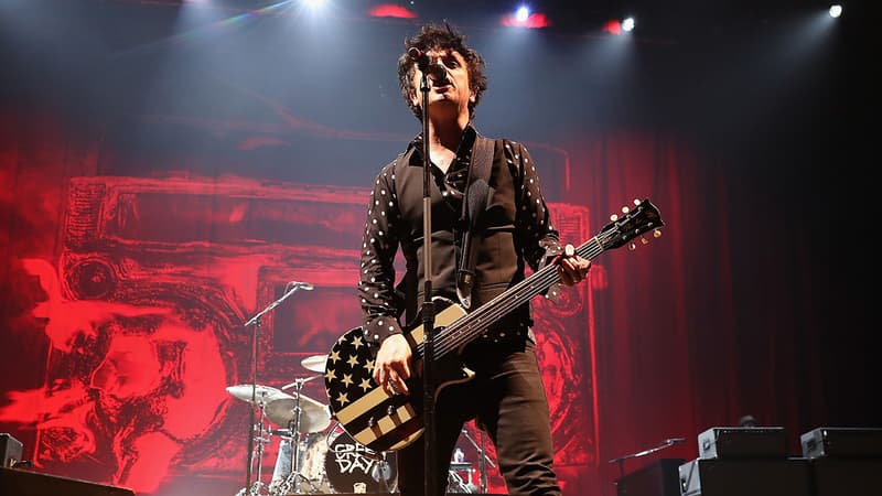 Green Day sur scène en mars 2017