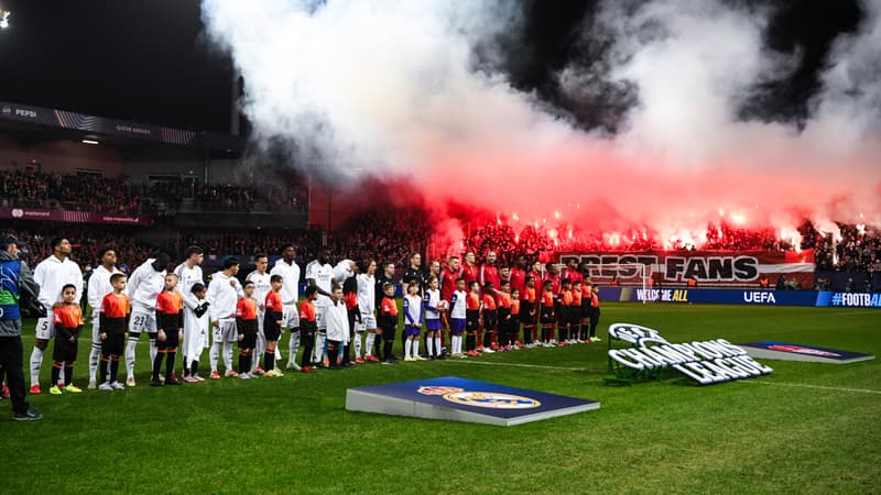 Ligue des champions: le coup de gueule de Brest contre l’UEFA après une sanction de ses supporters