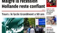 La Une de la Nouvelle République le 16 mai 2013. La Une de la Nouvelle République le 16 mai 2013.