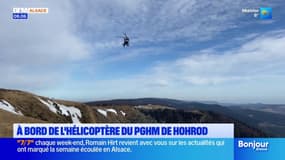 En immersion à bord de l'hélicoptère du PGHM de Hohrod (68)