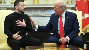 Le président américain Donald Trump et le président ukrainien Volodymyr Zelensky le 28 février 2025 à la Maison Blanche.