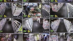 Vidéo surveillance dans un supermarché (image d'illustration)