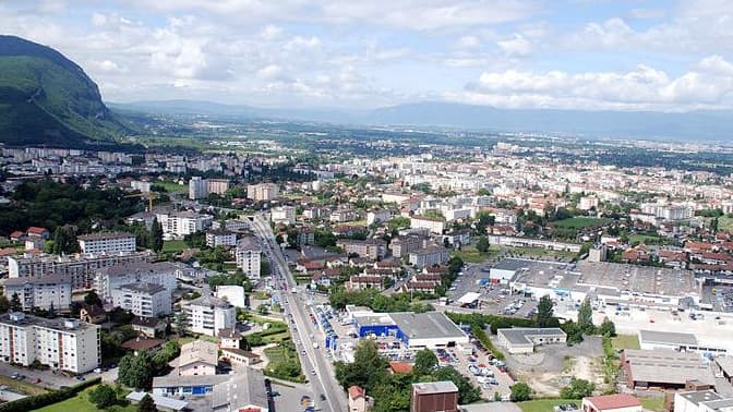 Vue d'Annemasse, l'une des villes portées par l'immobilier suisse