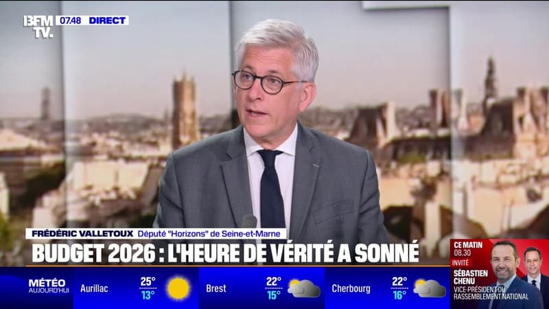 Budget 2026: pour Frédéric Valletoux (Horizons), 