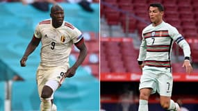 Romelu Lukaku et Cristiano Ronaldo