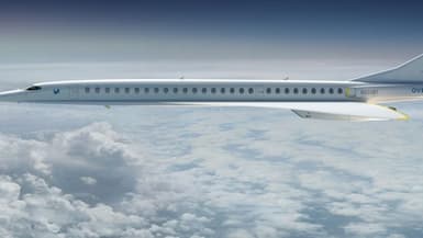 Le futur avion supersonique "Overture" devrait voler à Mach 2,2, soit plus de deux fois la vitesse du son, pour emporter 55 passagers à son bord.