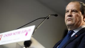 Jean-Christophe Cambadélis le 3 mars lors de la présentation des candidats PS aux élections européennes.
