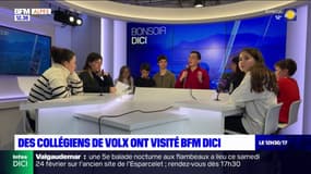 Des collégiens de Volx ont visité BFM DICI