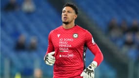 Maduka Okoye (Udinese Calcio) lors d'un match de Serrie A contre la Lazio - le 10/03/2025