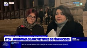 Lyon: un hommage aux victimes de féminicides sur le parvis du  palais des 24 colonnes